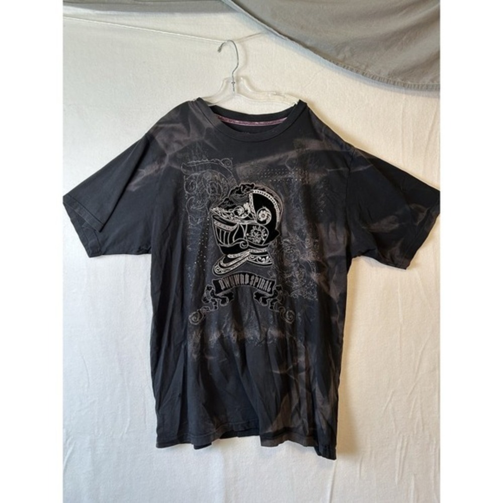 Men's Graphic T Shirt Size Large- XL Downwards Spiral Affliction Style #1350
